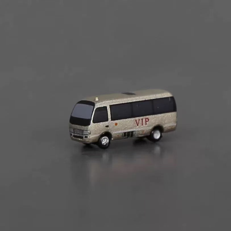 3D printed 1:400/200/144 scale Airport shuttle bus /Crew bus