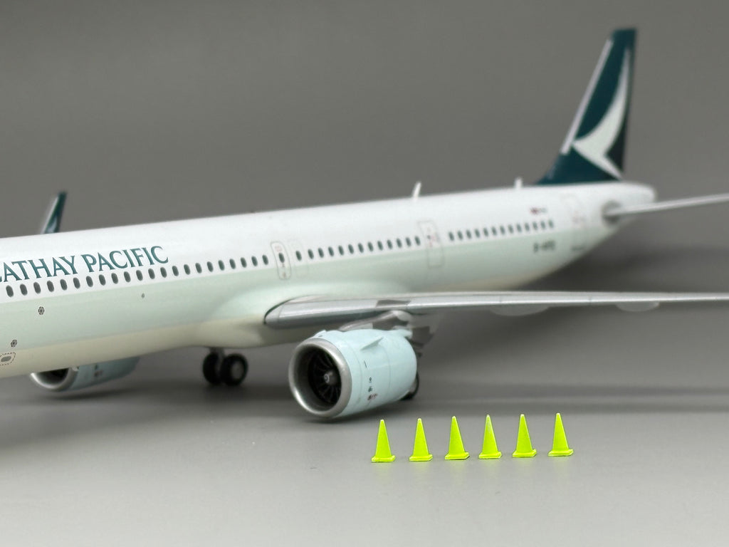 Scale 1:200 Airport green color 6 pcs of Cone tank Finished Printed 3D Model