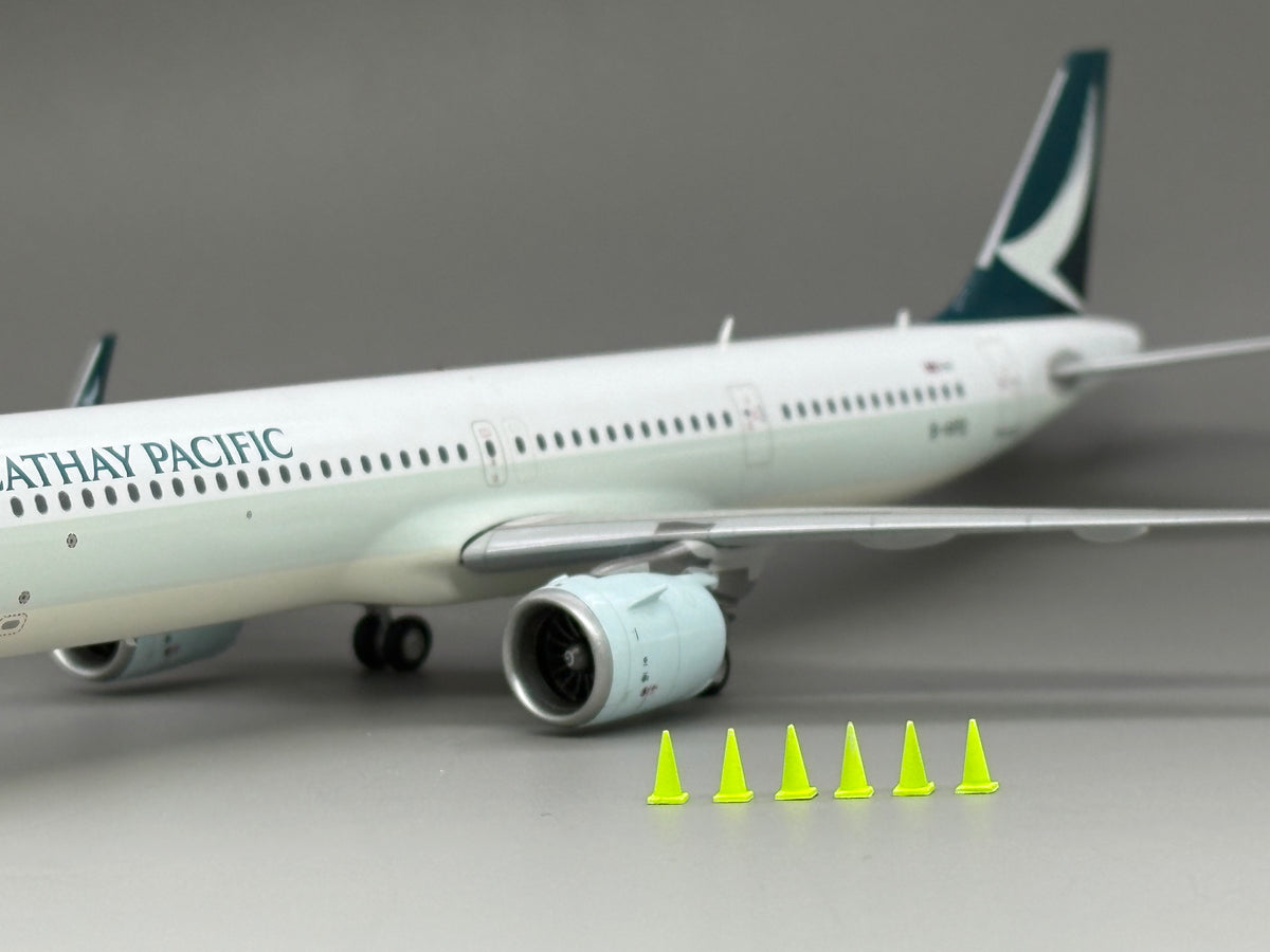 Scale 1:200 Airport green color 6 pcs of Cone tank Finished Printed 3D Model