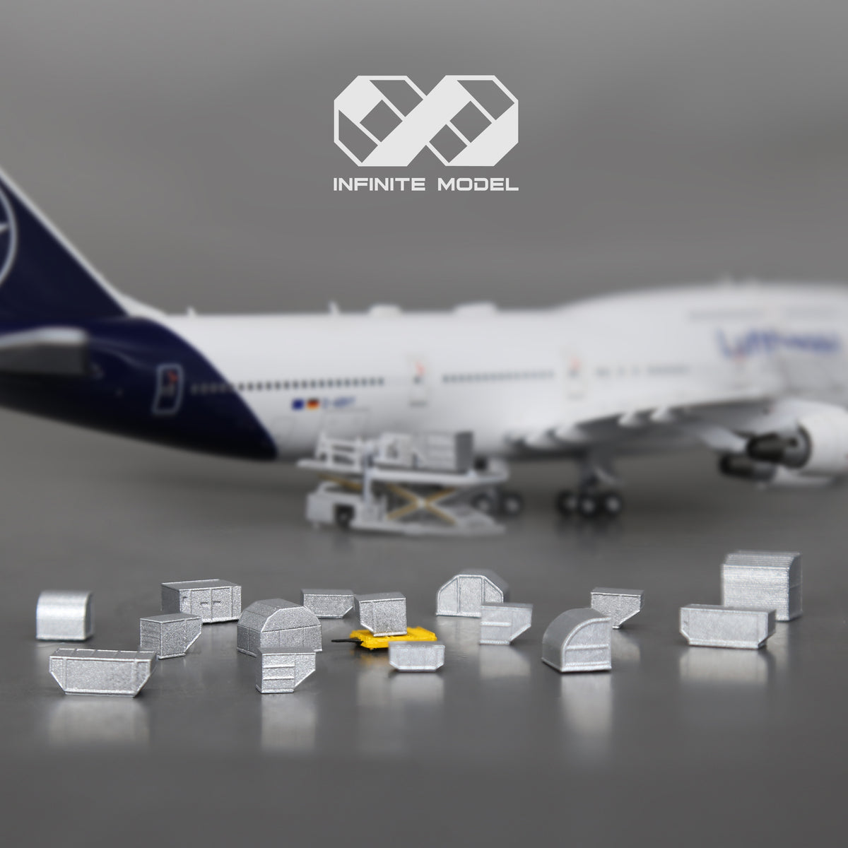 Scale 1:400 Airport Service ULD (Unit Load Device) Printed 3D Model
