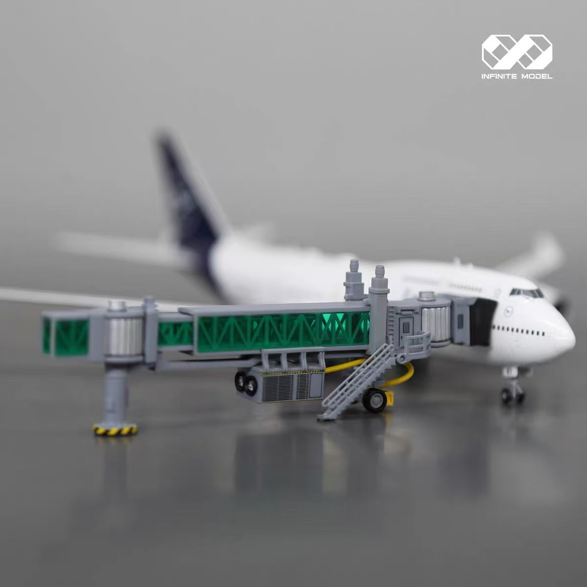 Scale 1:400 Passenger Boarding Bridge Model 3D Printed Finished