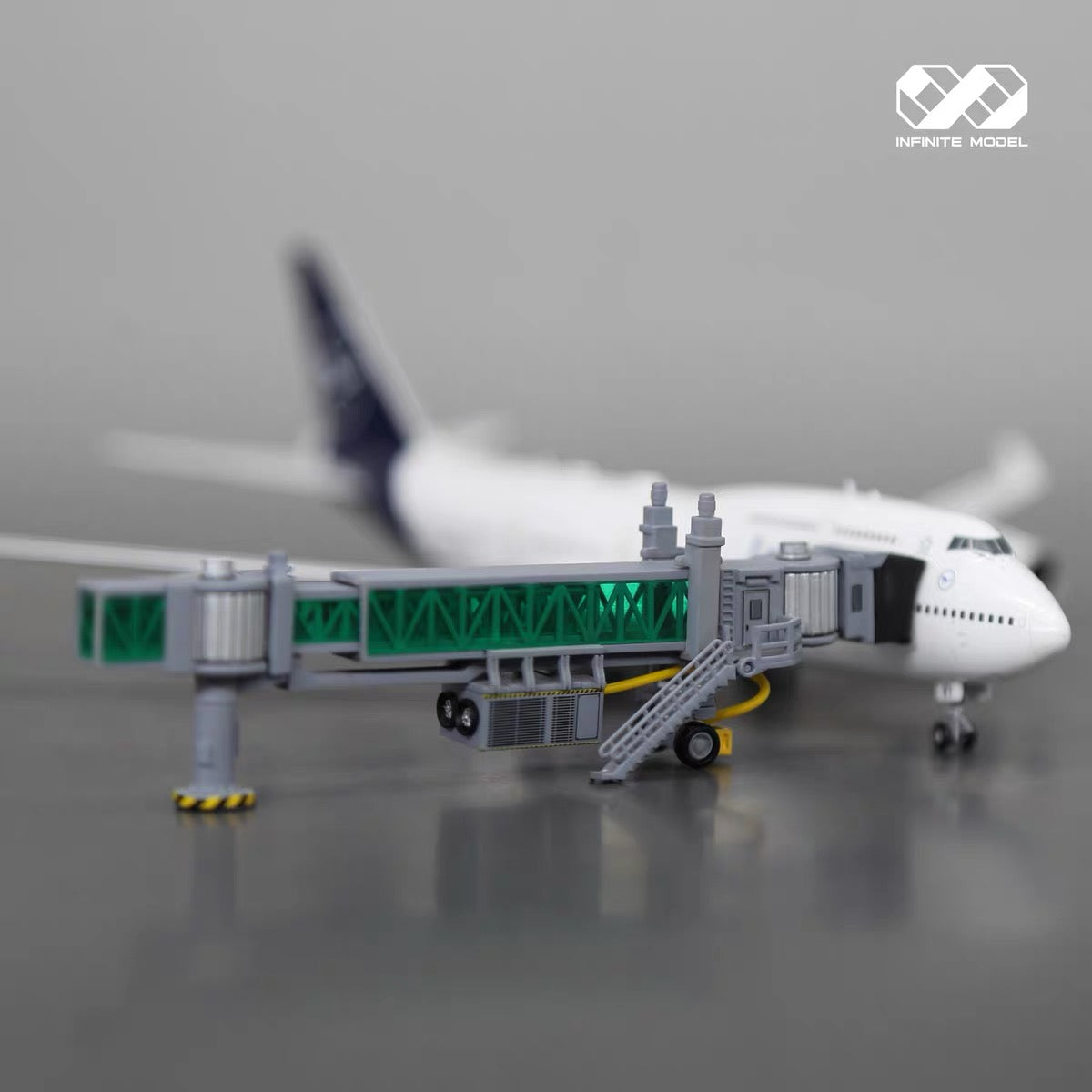 Scale 1:400 Passenger Boarding Bridge Model 3D Printed Finished