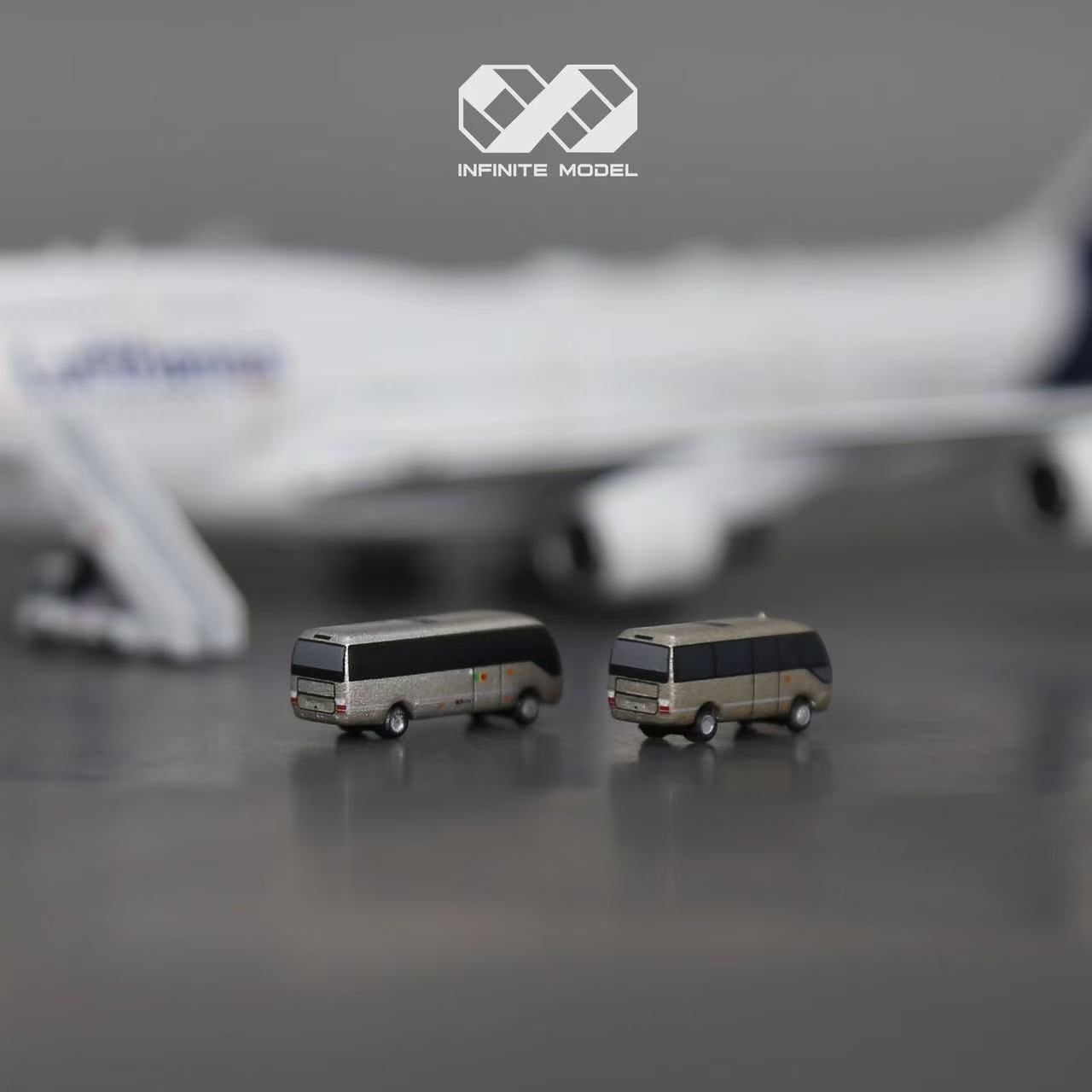 Scale 1/400 airport coaster car finished Painted Printed 3D Model