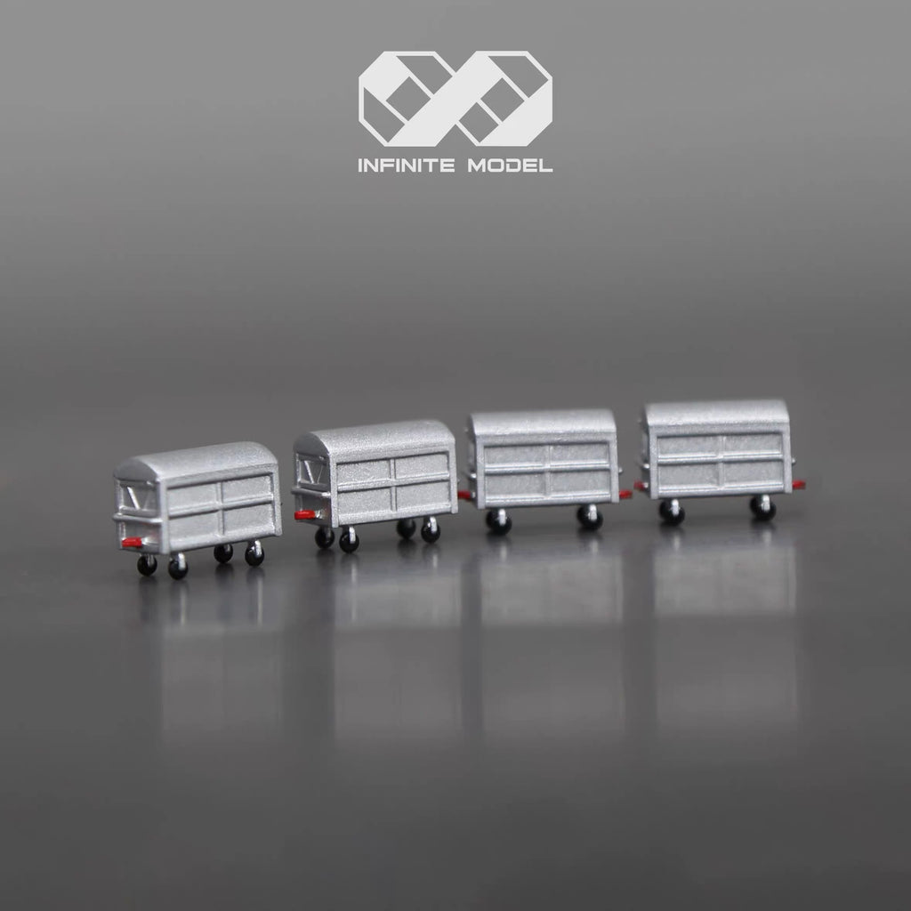 1/200 Airport 4 pcs of Container load Finished Printed 3D Model