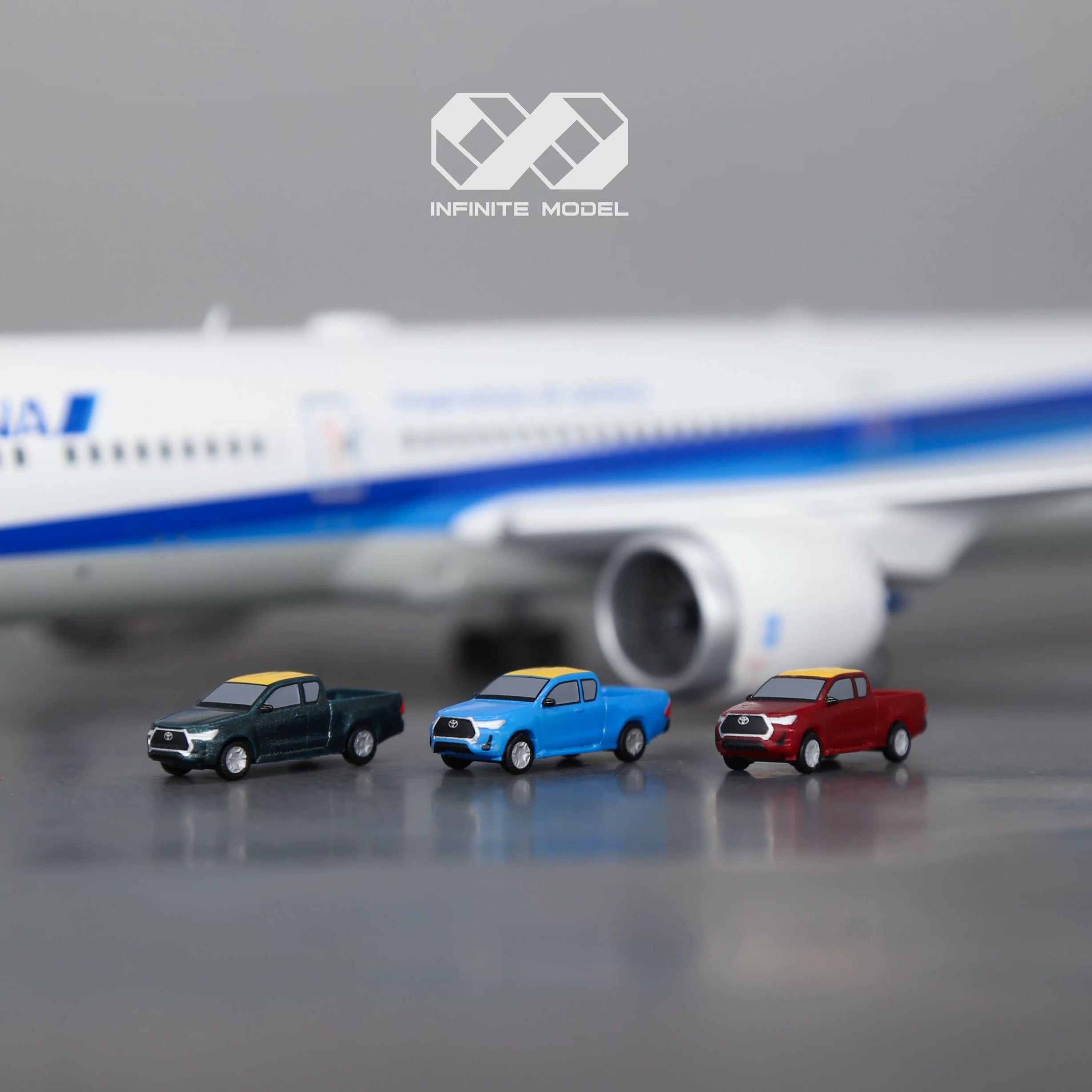 Scale 1/200 airport Pickup truck Painted Printed 3D Model