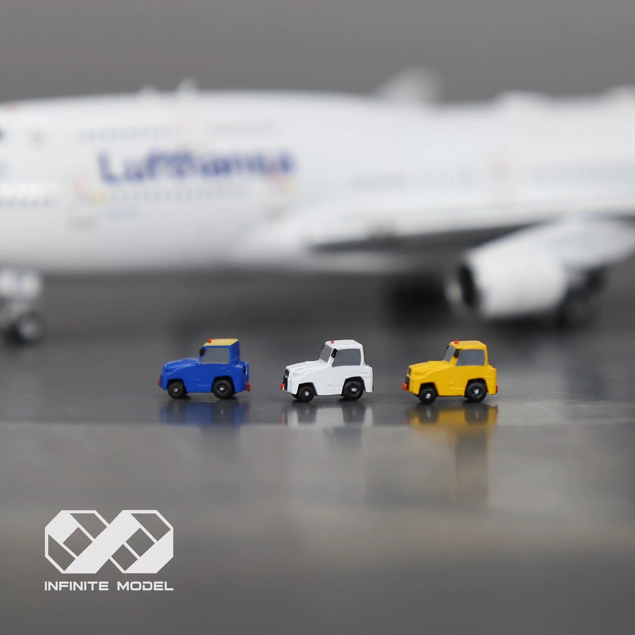 Scale 1:400 Airport Service herpa tractor inished Painted Printed 3D Model