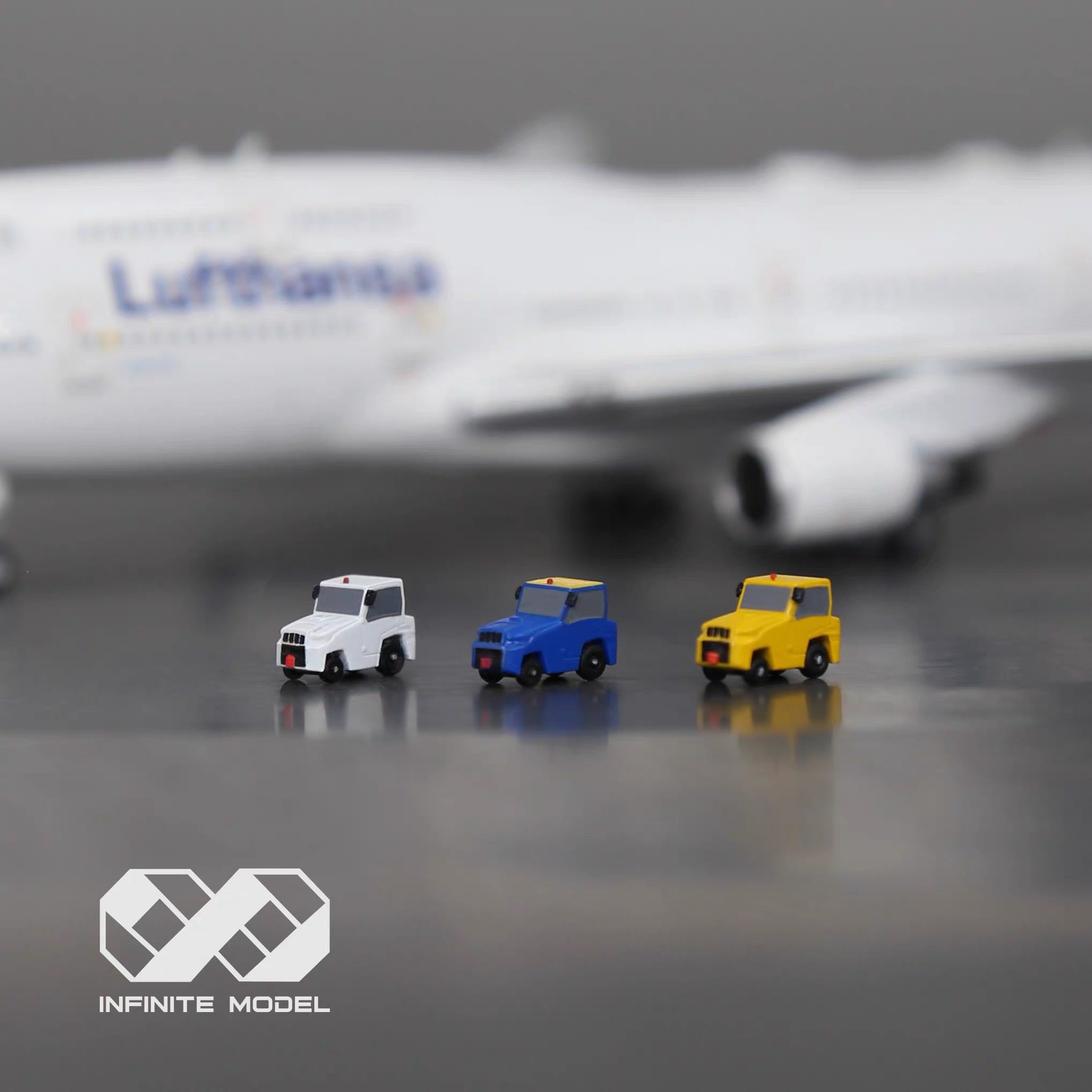 Scale 1:400 Airport Service herpa tractor inished Painted Printed 3D Model