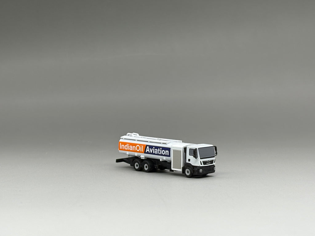 Scale 200 MAN single-axle Indian Oil Aviation Gas refueler truck GSE printed Finished 3D Model