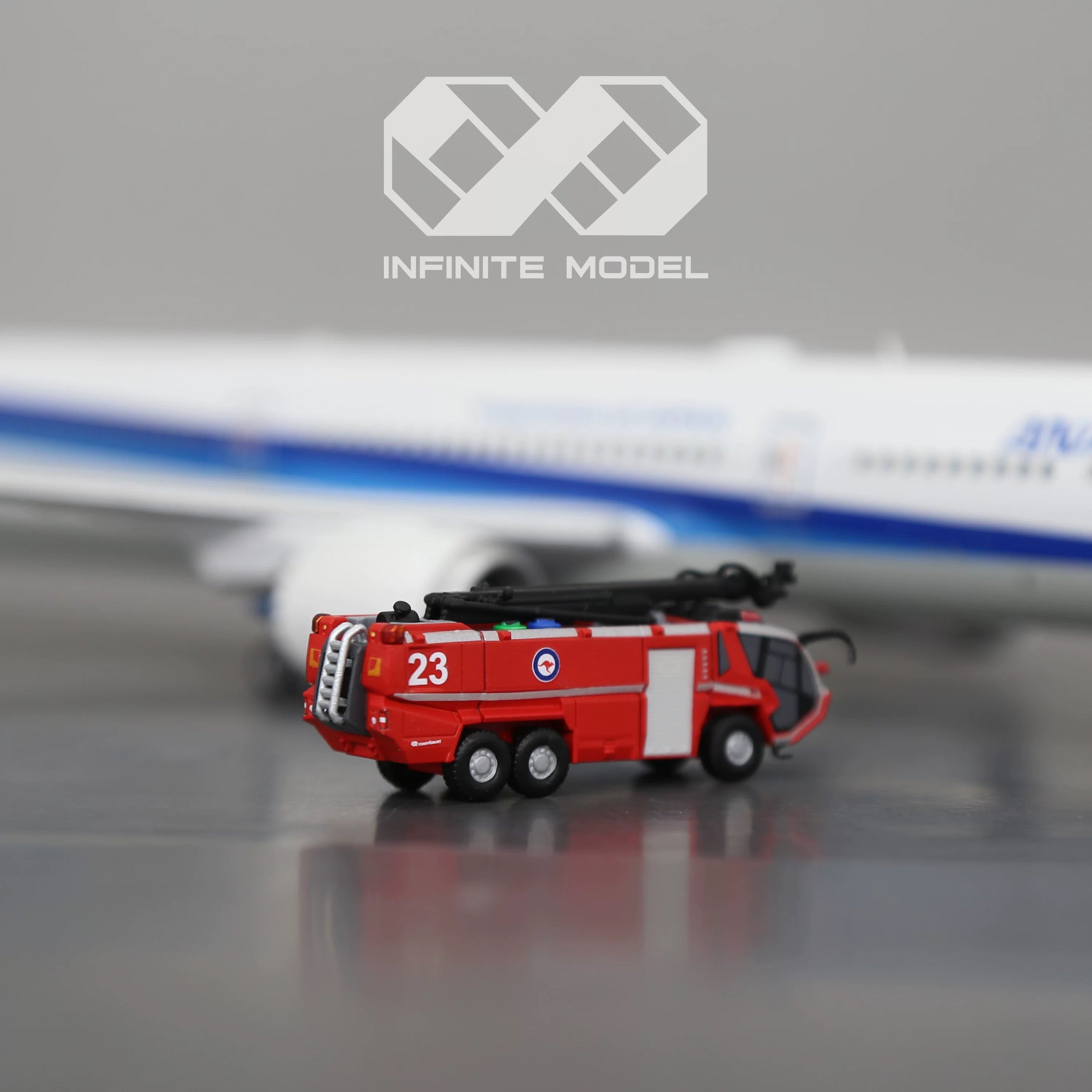 Scale 1:200 Australian airport Panther 6x6 HRET fire truck Painted Printed 3D Model