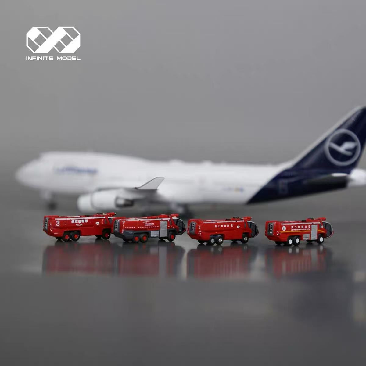 Scale 1:400 Airport Panther 6x6 fire truck Finished 3D Model