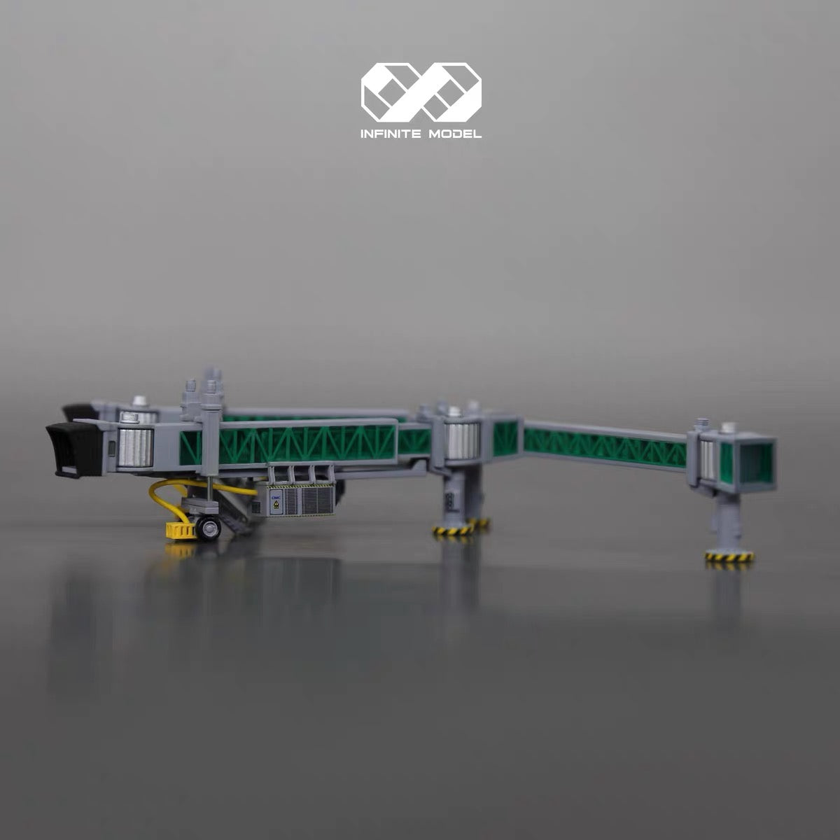 Scale 1:400 Passenger Boarding Bridge Model 3D Printed Finished