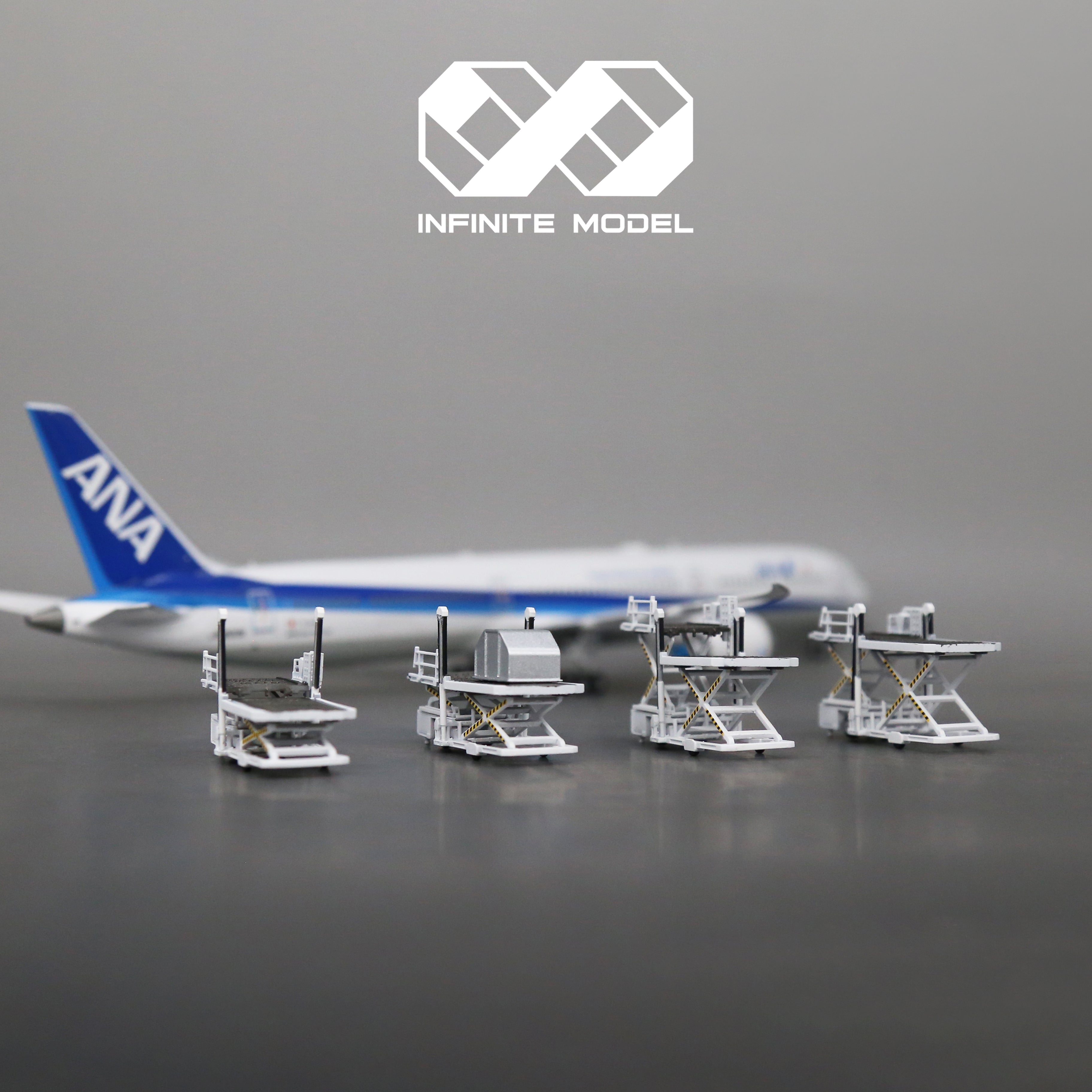 Scale 1:200/144 White trepel champ 70 airport cargo loader Finished Painted Printed 3D Model