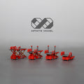Scale 1:200/144 red trepel champ70 airport cargo loader Finished Painted Printed 3D Model