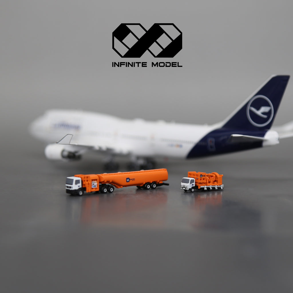 Scale 1:400 Aircraft Menzies Gas Refueler and fuel truck Finished Printed 3D Model