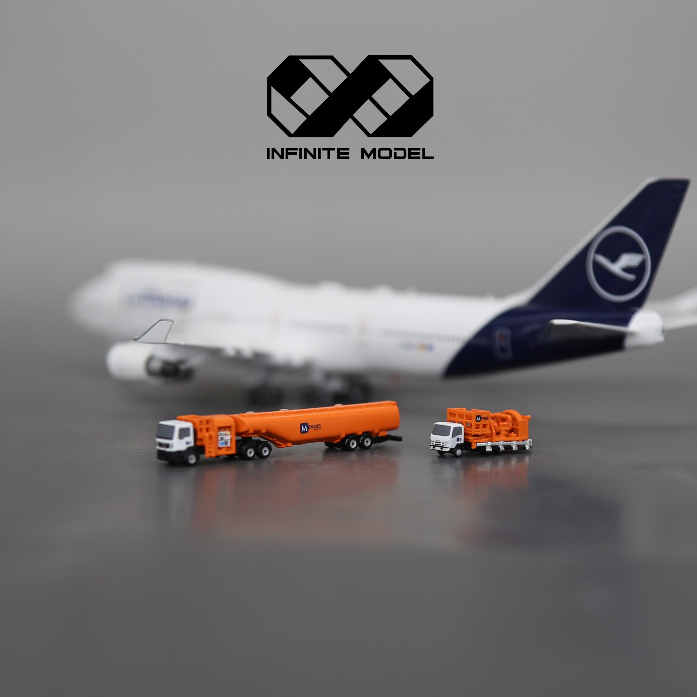 Scale 1:400 Aircraft Menzies Gas Refueler and fuel truck Finished Printed 3D Model