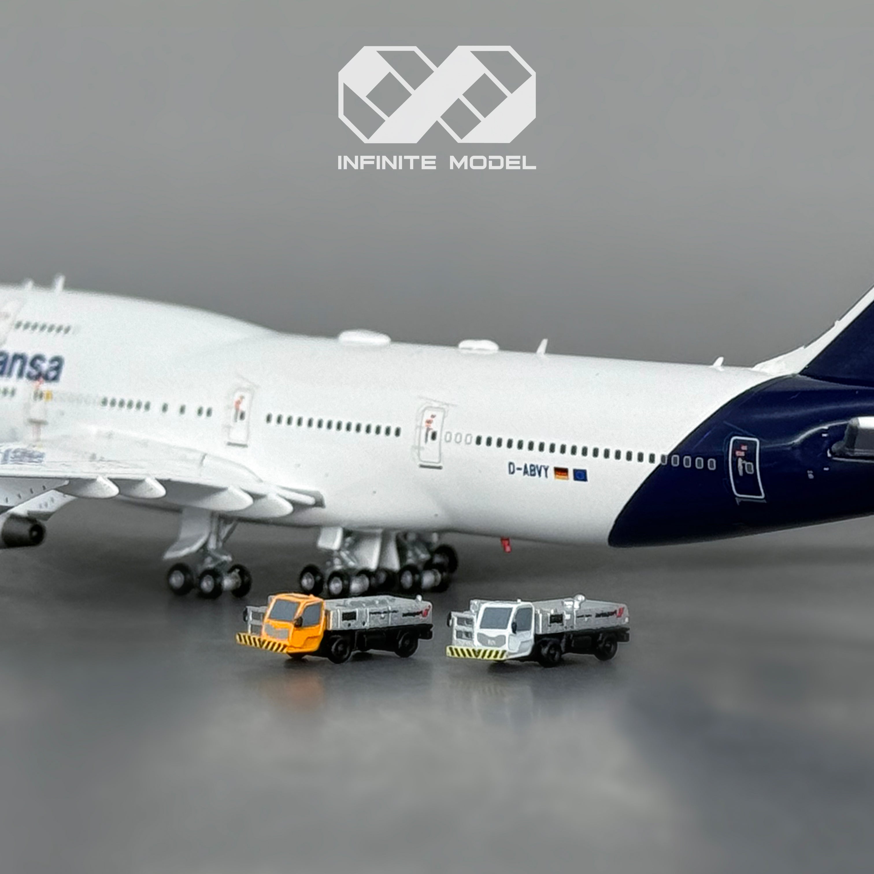 Scale 1:400 Mixed Airport GSE Bundle II – Finished 3D Printed Models