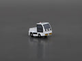 Scale 1:400 Airport TLD JET-16 Luggage Tractor Finished Painted 3D Model Car