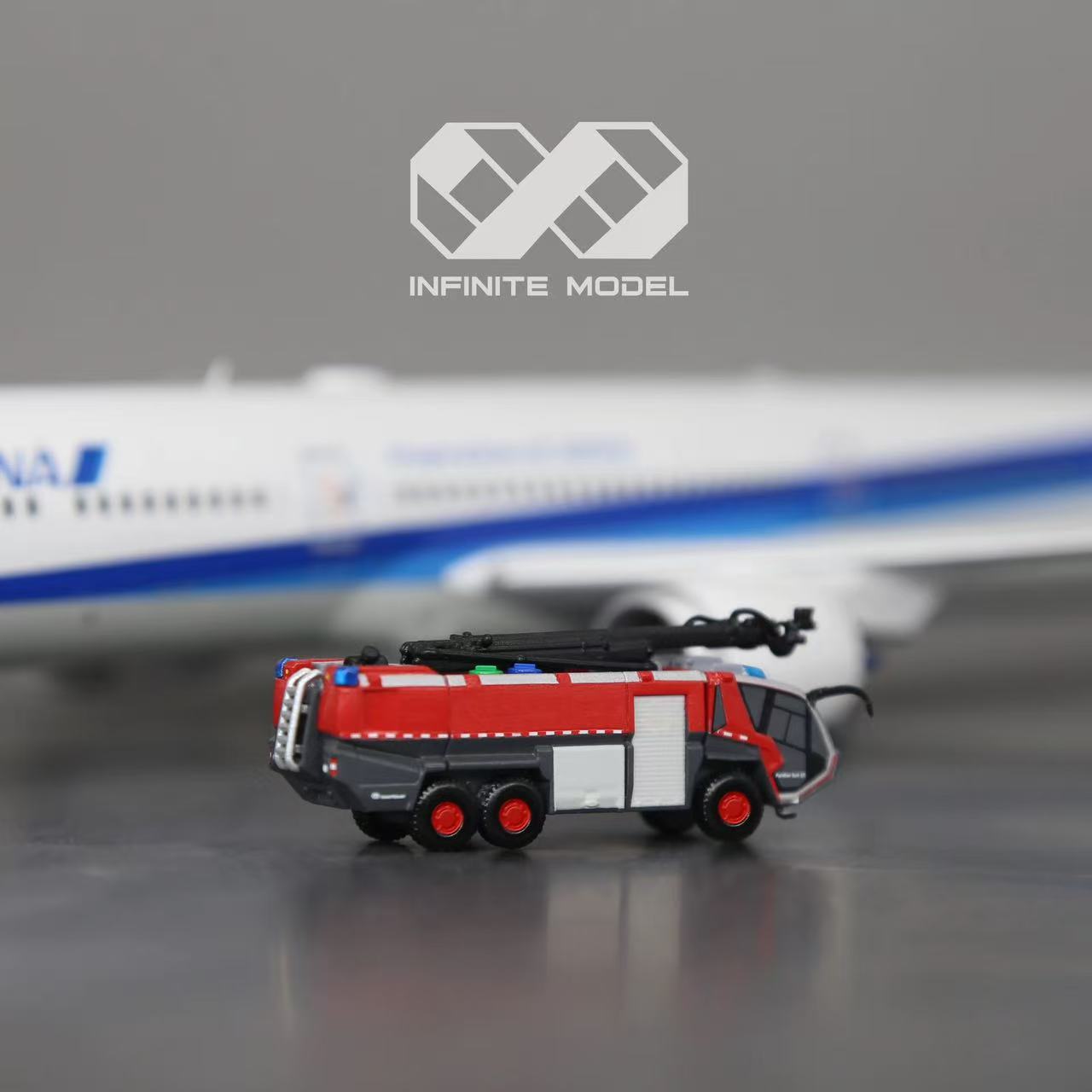 Scale 1:200 airport Panther 6x6 HRET fire truck Painted Printed 3D Model