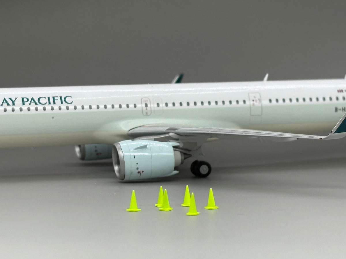 Scale 1:200 Airport green color 6 pcs of Cone tank Finished Printed 3D Model