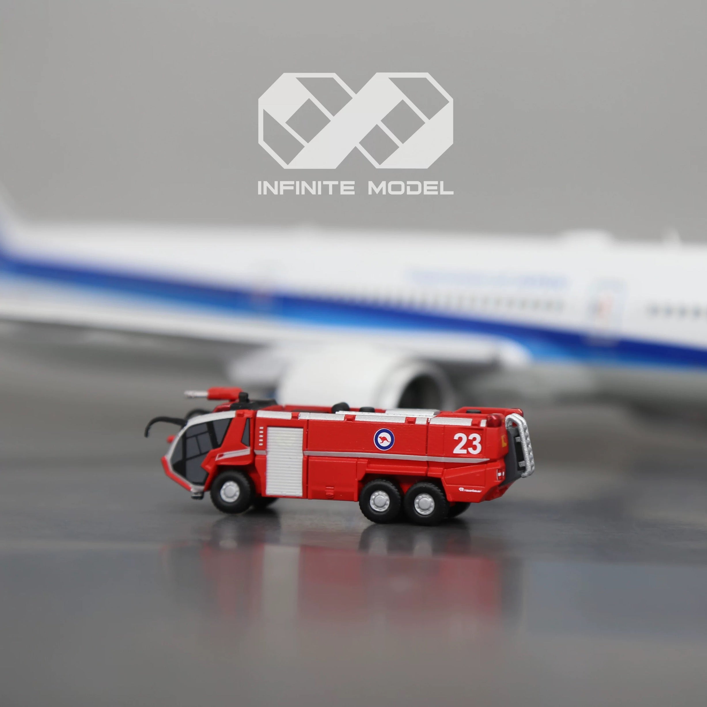 Scale 1:200 Australian airport Panther 6x6 HRET fire truck Painted Printed 3D Model