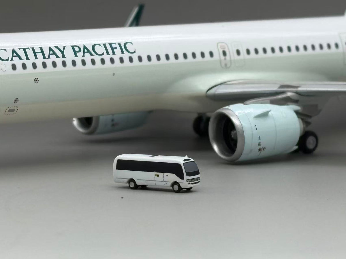 Scale 1:400/200 White airport coaster car Finished Printed 3D Model