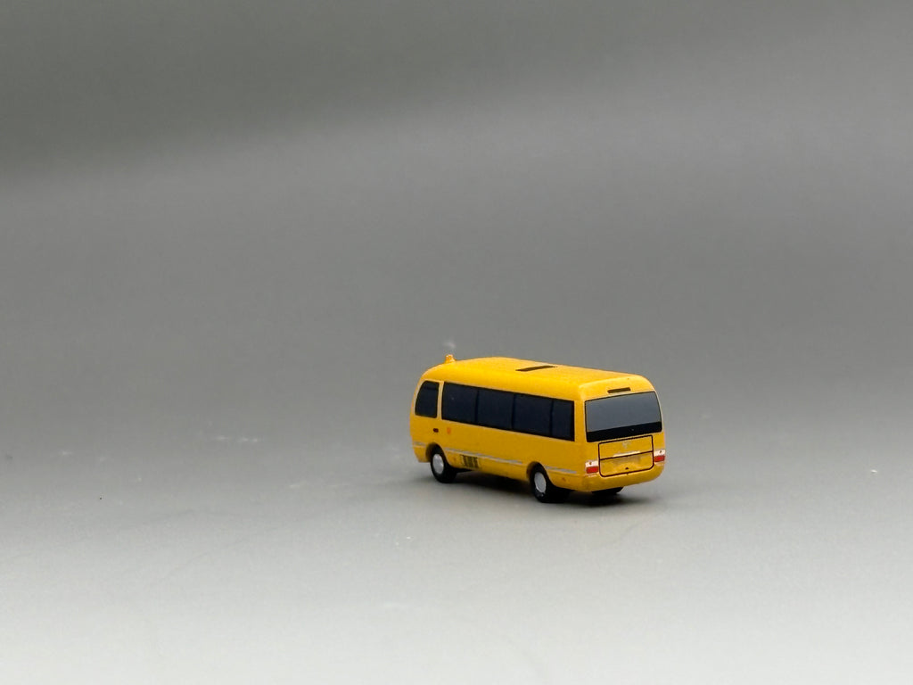 Scale 1:400/200 Yellow airport coaster car Finished Printed 3D Model