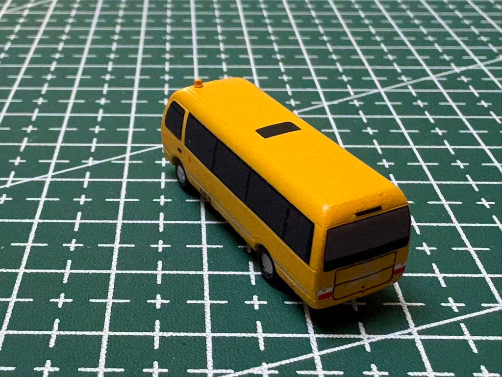 Scale 1:400/200 Yellow airport coaster car Finished Printed 3D Model