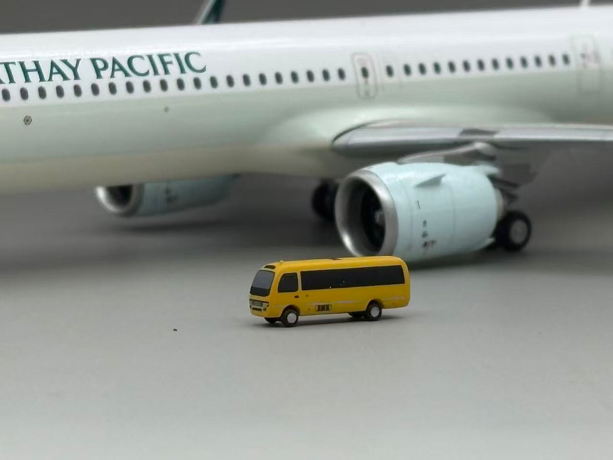 Scale 1:400/200 Yellow airport coaster car Finished Printed 3D Model