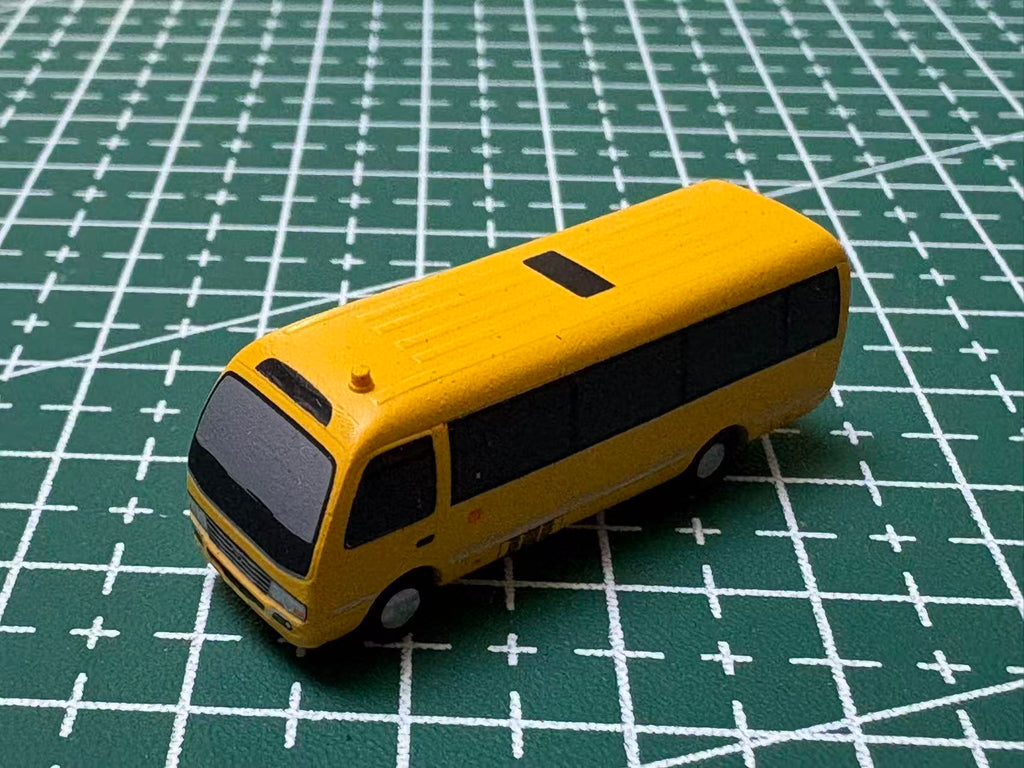 Scale 1:400/200 Yellow airport coaster car Finished Printed 3D Model