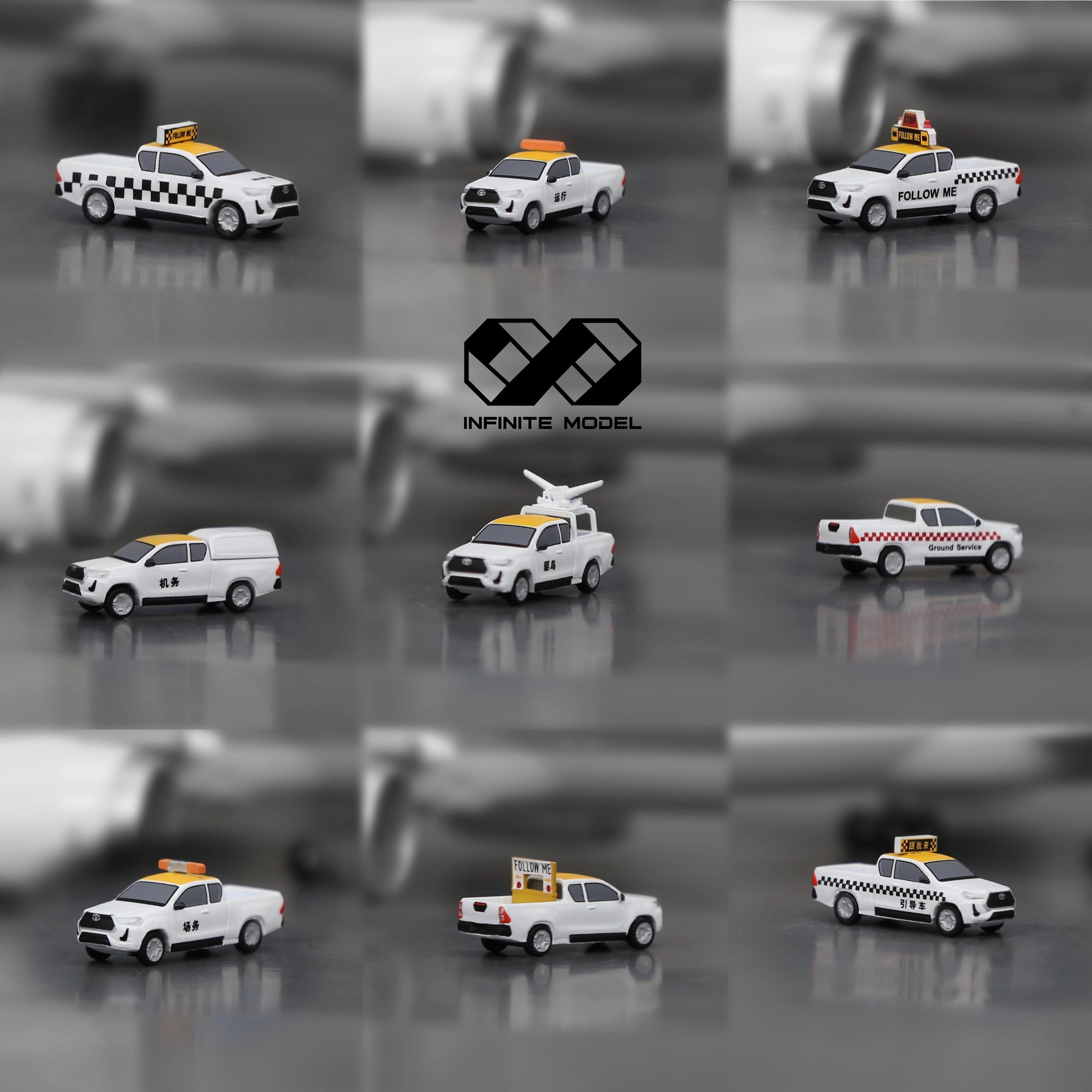 Scale 1:200 airport GSE Ground service vehicle Painted Printed 3D Model