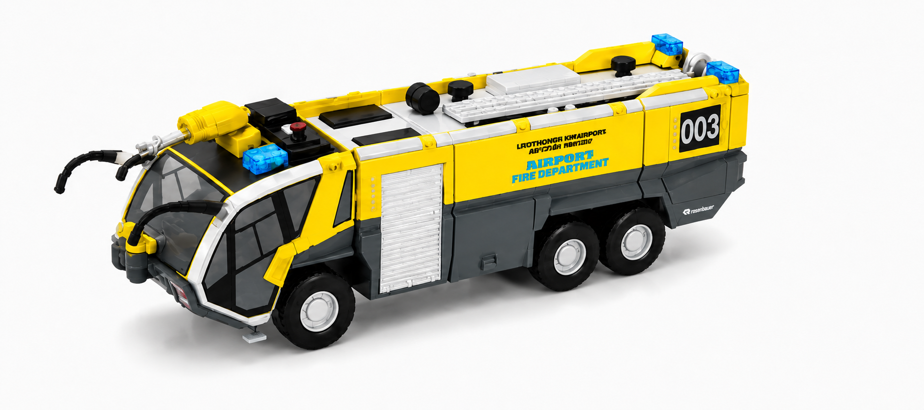 Scale 1:200 airport Panther 6x6 fire truck Painted Printed 3D Model