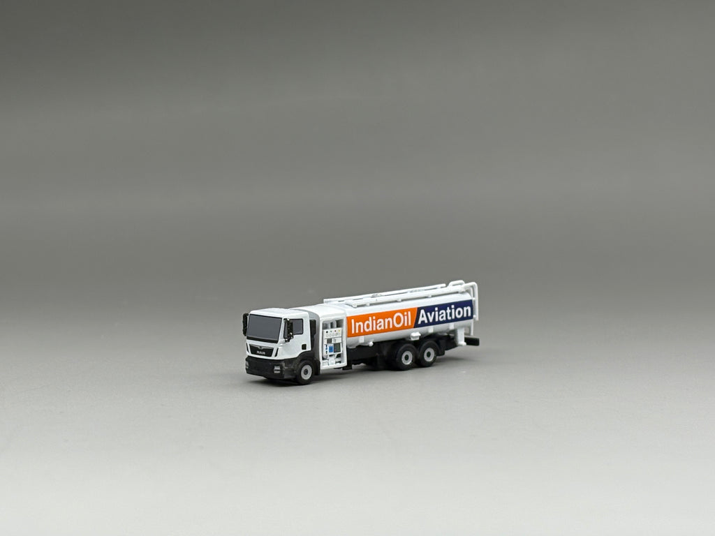 Scale 200 MAN single-axle Indian Oil Aviation Gas refueler truck GSE printed Finished 3D Model