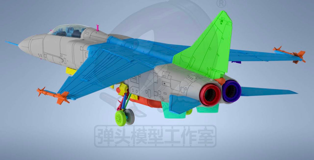 Preorder 1/144 JH-7A Fierce Phantoms combat bomber Assembling 3D Printed Model