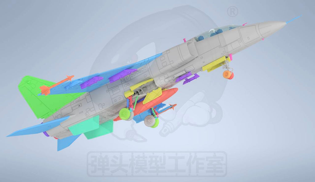 Preorder 1/144 JH-7A Fierce Phantoms combat bomber Assembling 3D Printed Model