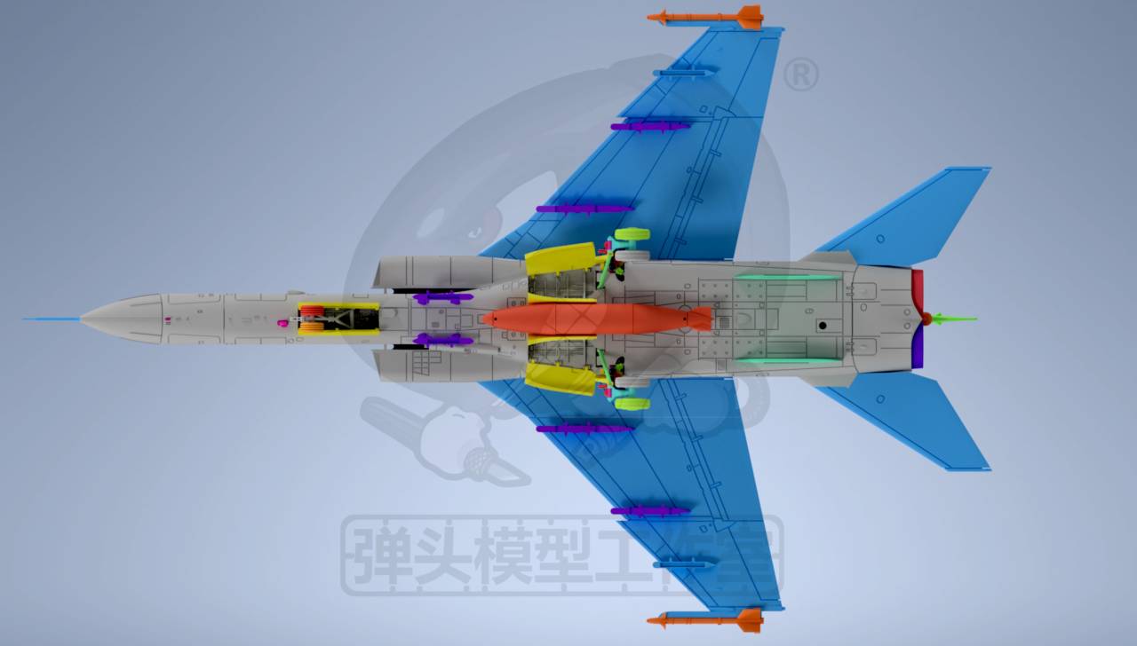 Preorder 1/144 JH-7A Fierce Phantoms combat bomber Assembling 3D Printed Model