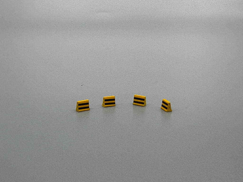 Scale 1:200 airport 4pcs of concrete barrier block Finished Printed 3D Model