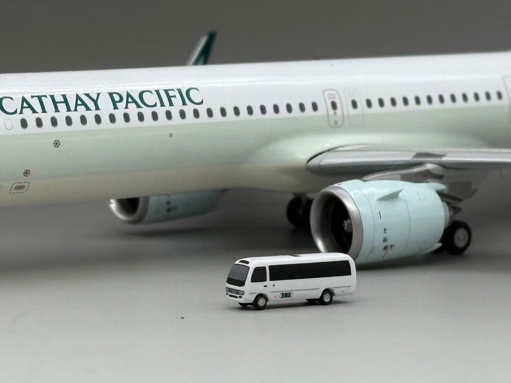 Scale 1:400/200 White airport coaster car Finished Printed 3D Model