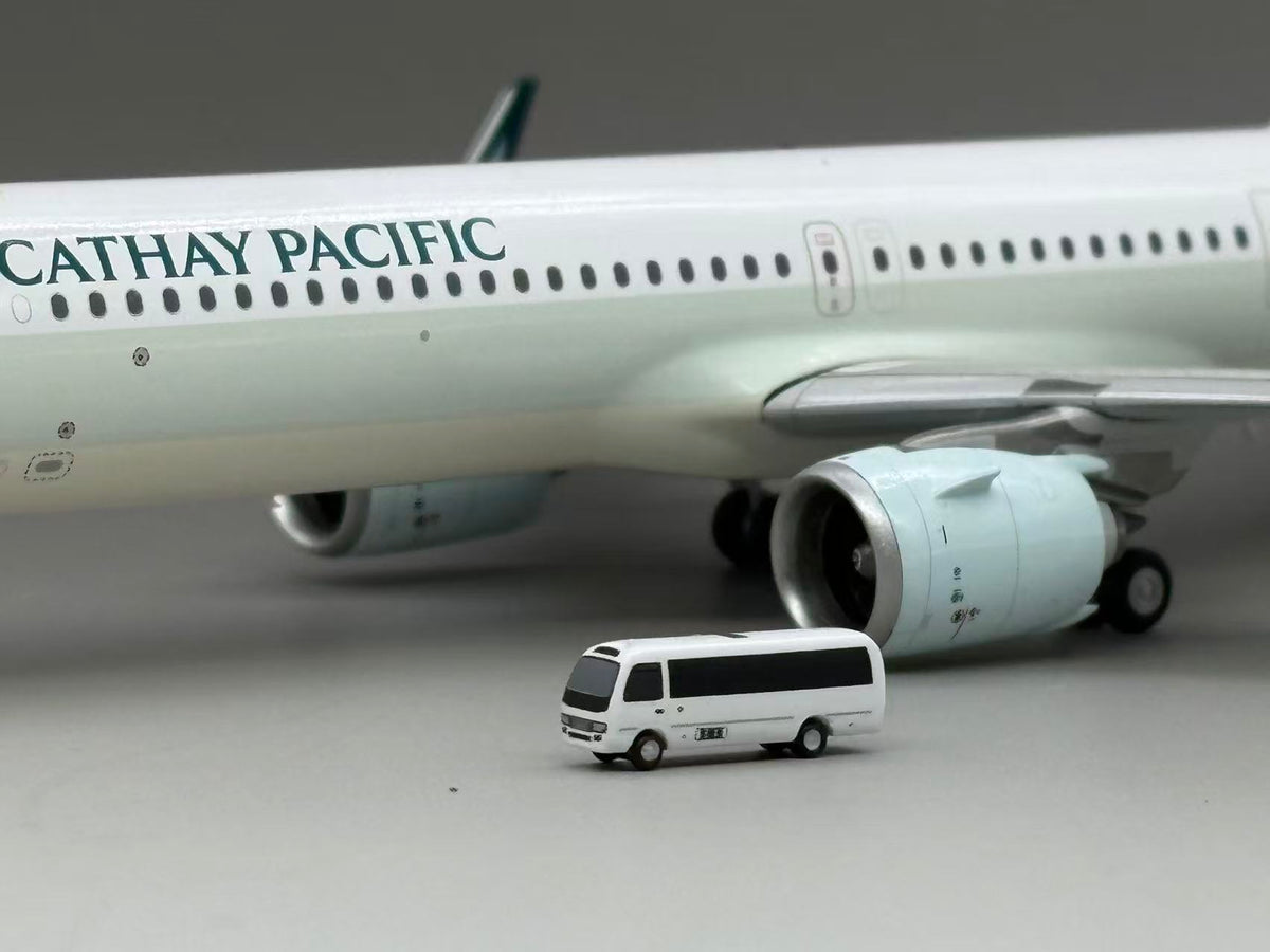 Scale 1:400/200 White airport coaster car Finished Printed 3D Model