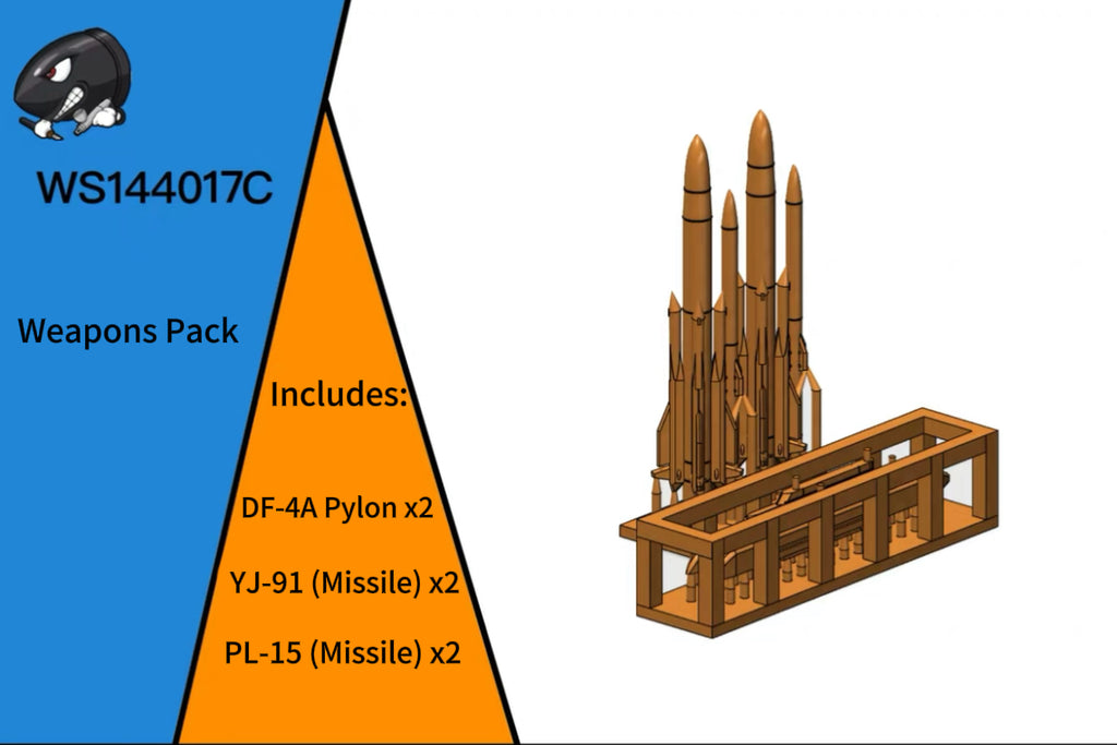 Preorder 1/144 J-16D Weapon Mount Model Assembling 3D Printed Model