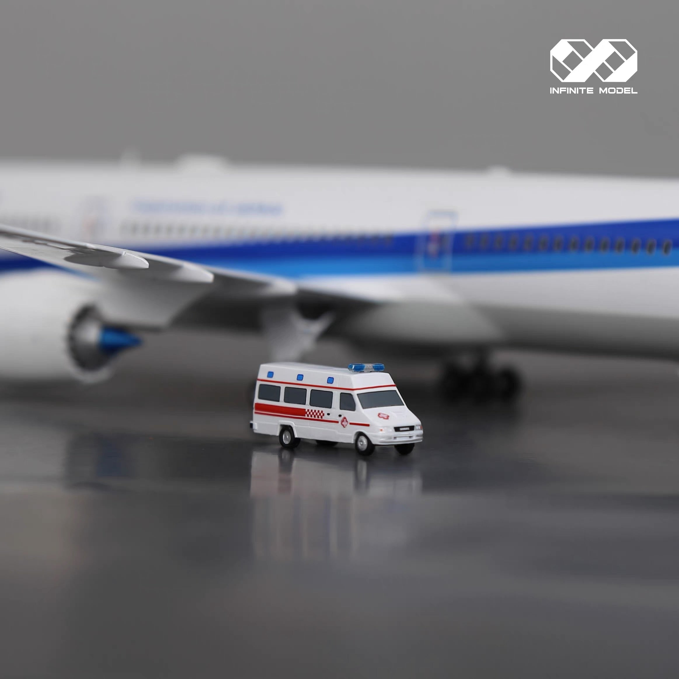 Scale 1:200 airport IVECO truck Painted Printed 3D Model