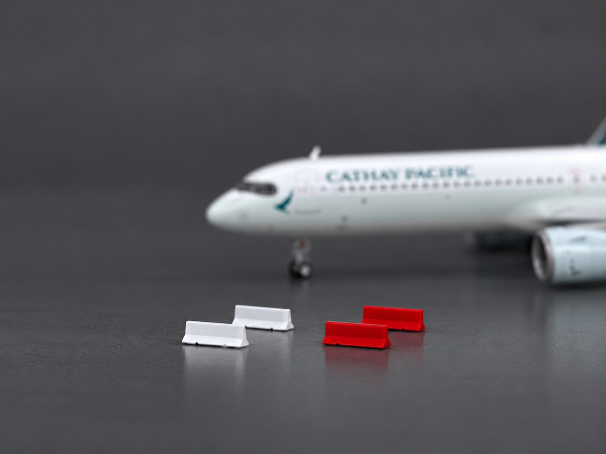 Scale 1:200 airport 4pcs of long concrete barrier block Finished Printed 3D Model