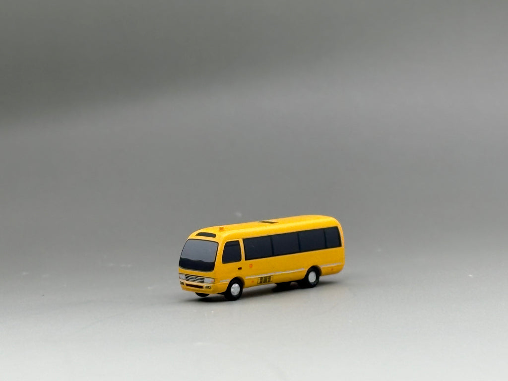 Scale 1:400/200 Yellow airport coaster car Finished Printed 3D Model