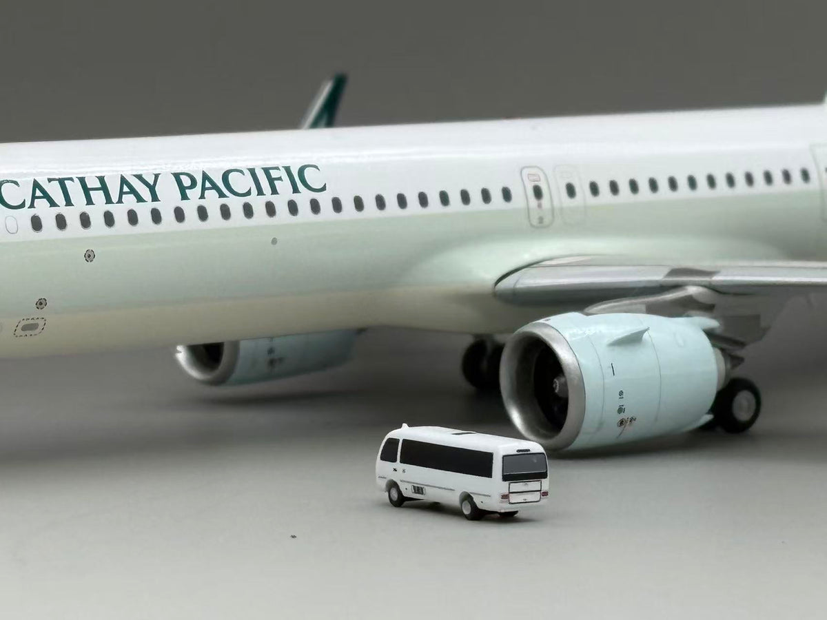 Scale 1:400/200 White airport coaster car Finished Printed 3D Model