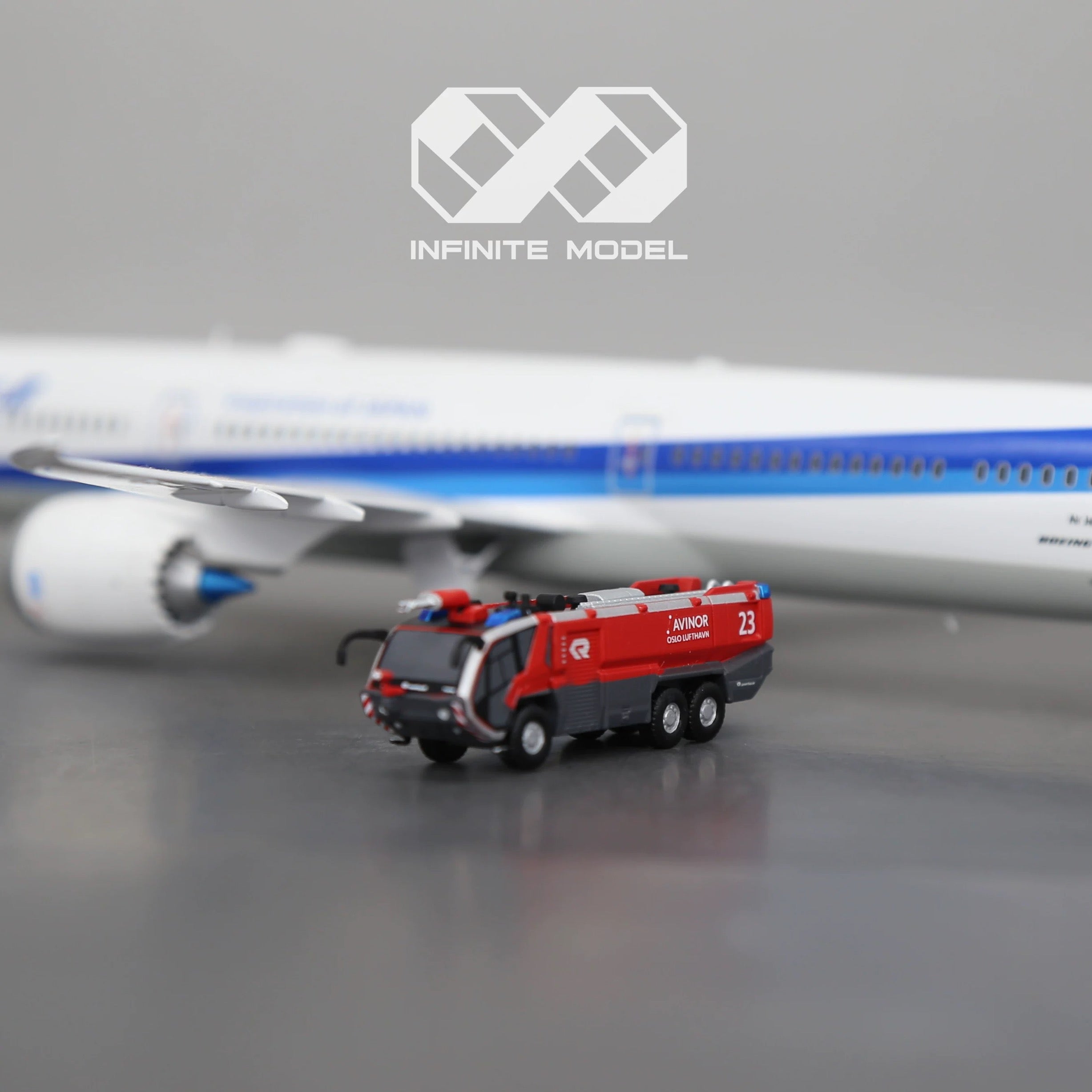 Scale 1:200 AVINOR OSLO LUFTHAVN Panther 6x6 HRET fire truck Painted Printed 3D Model