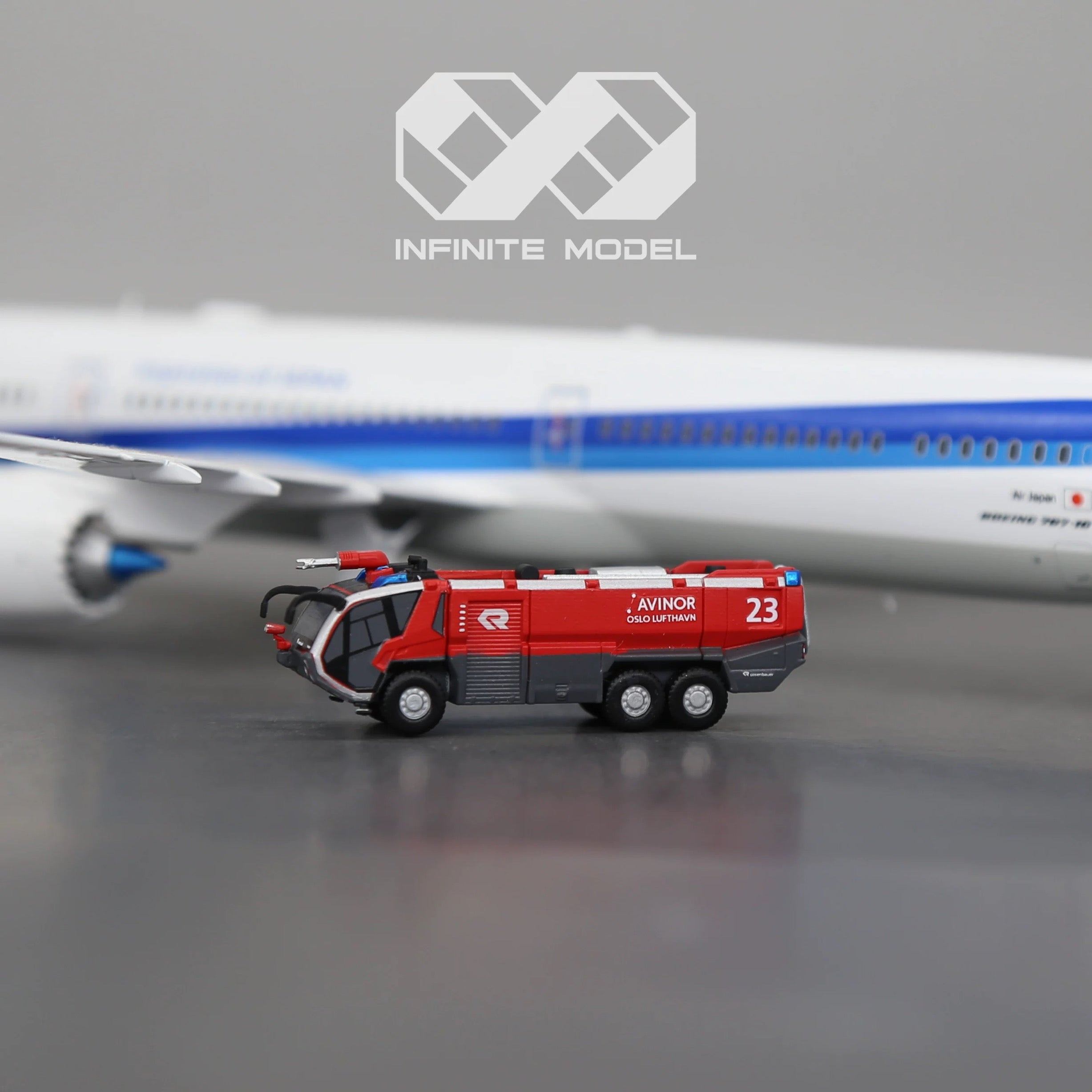 Scale 1:200 AVINOR OSLO LUFTHAVN Panther 6x6 HRET fire truck Painted Printed 3D Model